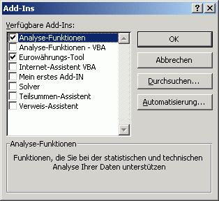 Excel Add-In Dialog